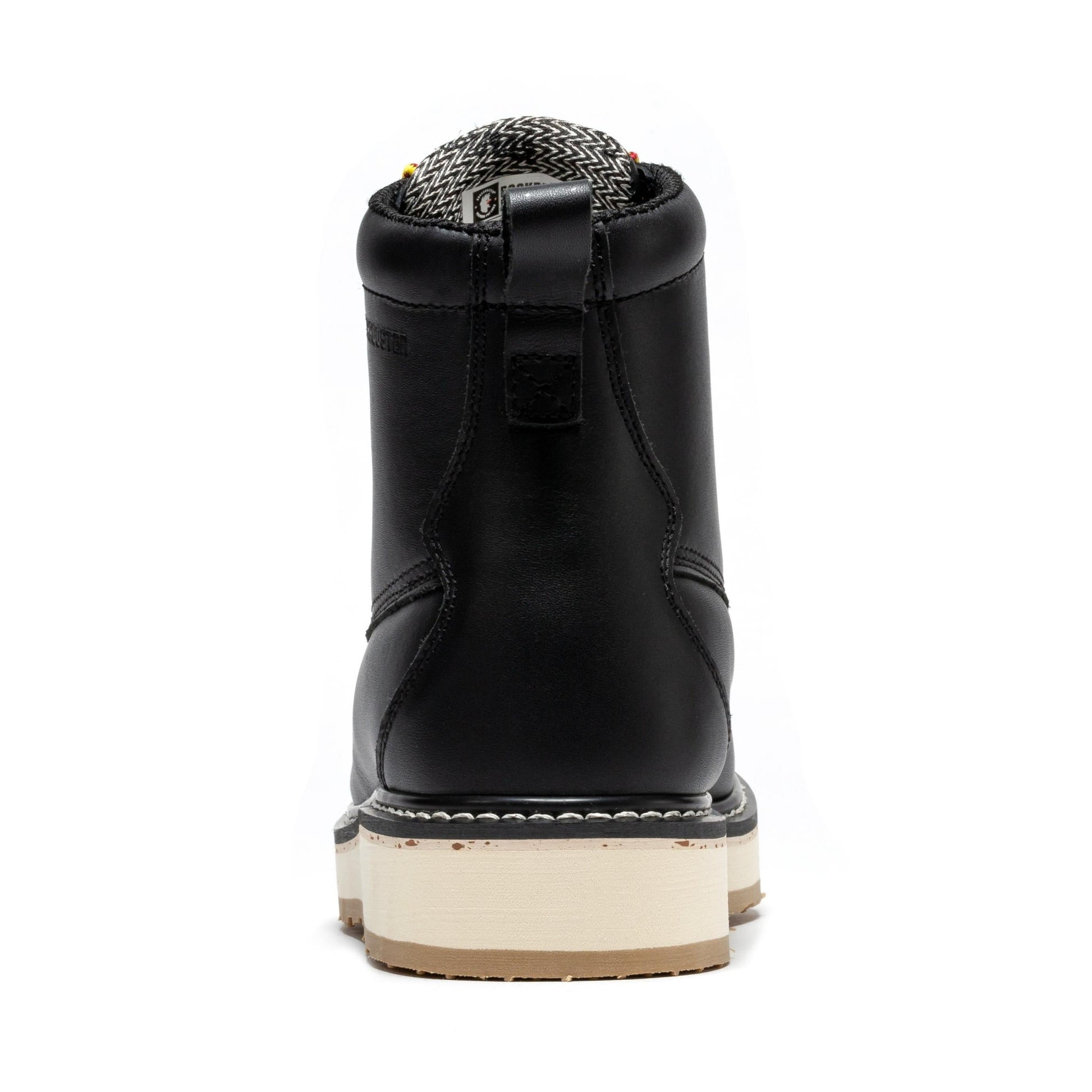 ROCKROOSTER Trinidad Men's 6 inch Black Steel Toe Wedge Work Boots SAP2301 Rock Rooster Footwear Inc