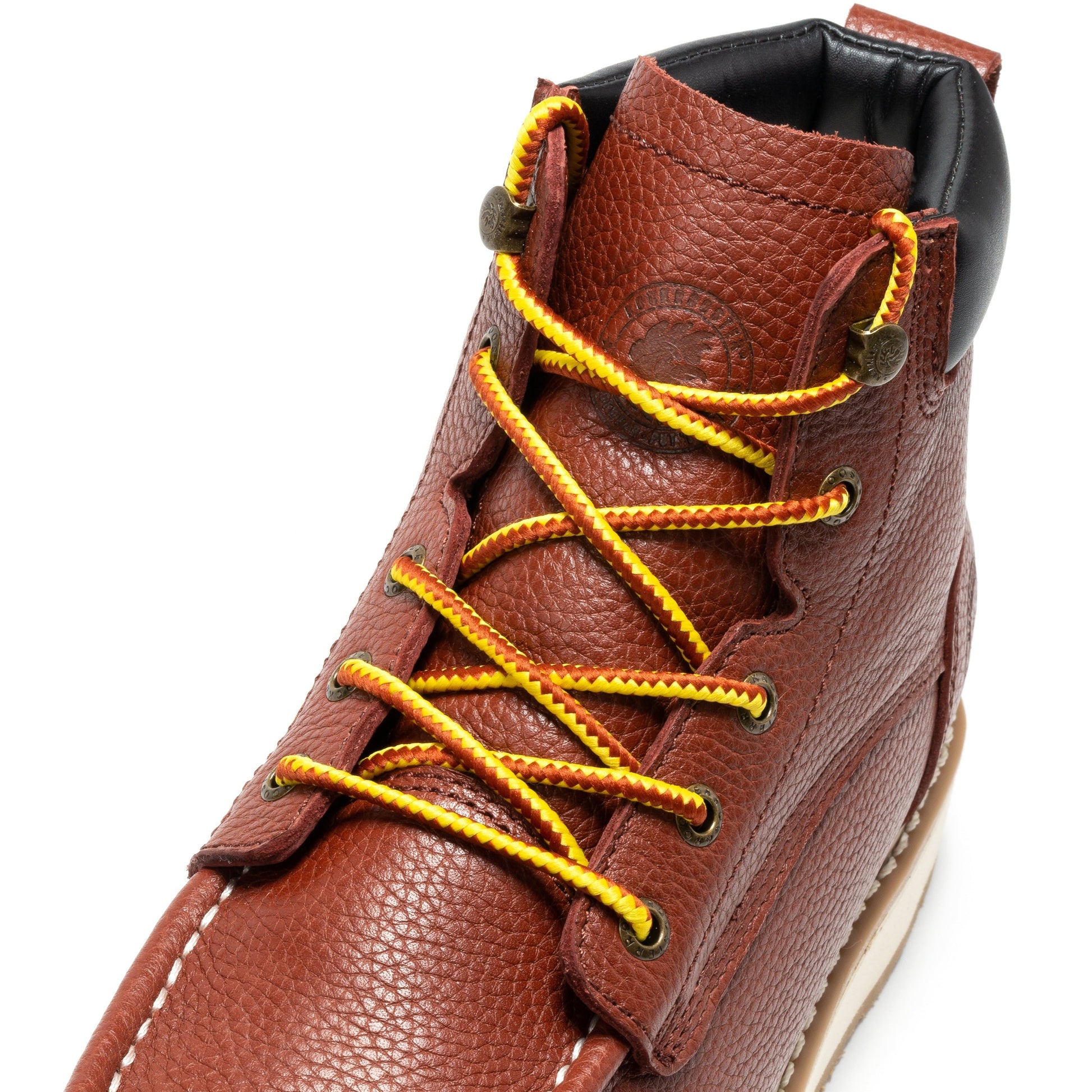 ROCKROOSTER Walker Men's 6 Inch Brown Soft Toe Wedge Work Boots SAP360 Rock Rooster Footwear Inc