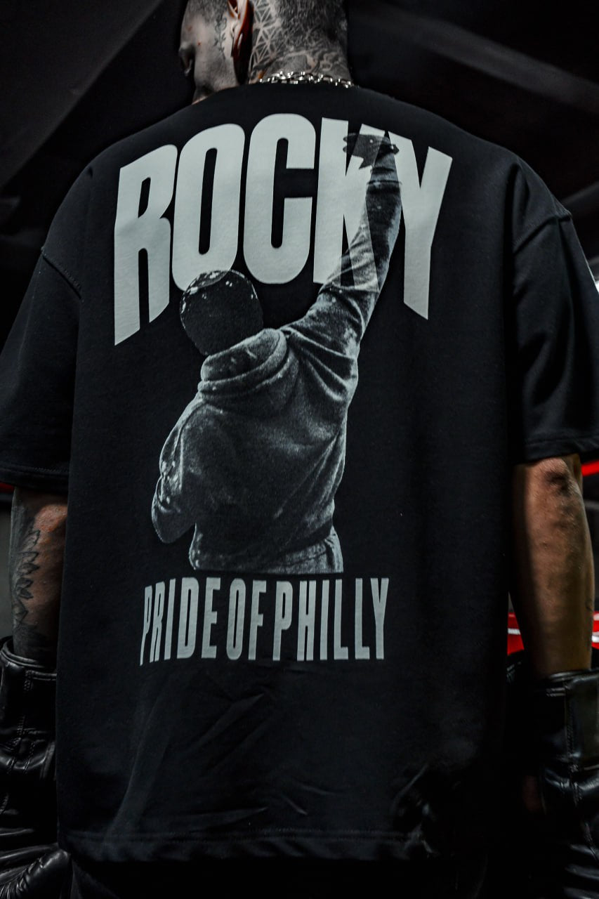 Champion's Spirit Men's Graphic Tee – Oversized Boxing-Inspired Streetwear Withinblack