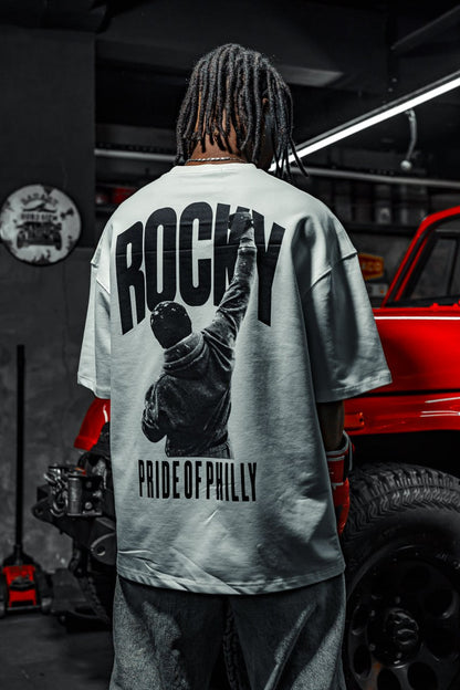 Champion's Spirit Men's Graphic Tee – Oversized Boxing-Inspired Streetwear Withinblack