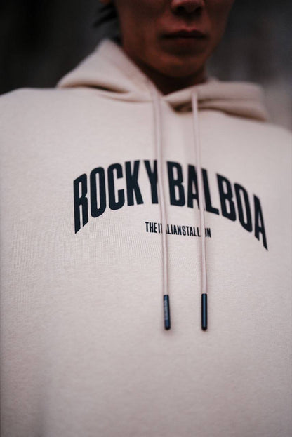 Oversize 'Rocky Balboa vs. Apollo Creed' Graphic Hoodie - Boxing Match Sweatshirt Withinblack