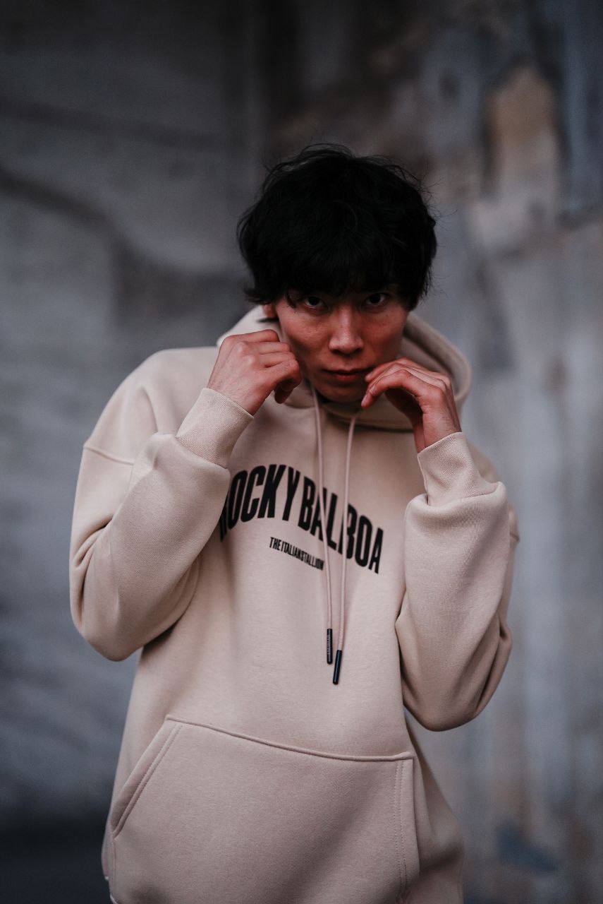 Oversize 'Rocky Balboa vs. Apollo Creed' Graphic Hoodie - Boxing Match Sweatshirt Withinblack