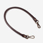 Rolled Elbow - Deep Brown Italian Leather Strap with Antique Brass Urban-Equestrian