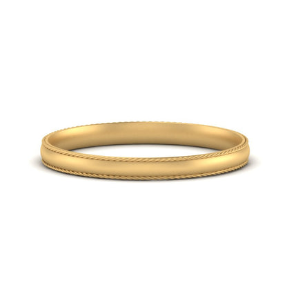 Rope Design Comfort Fit Mens Band Fascinating Diamonds