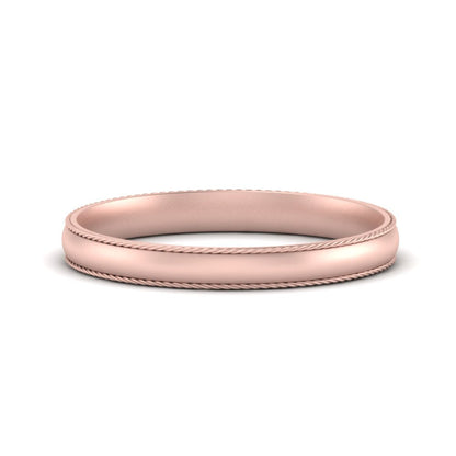 Rope Design Comfort Fit Mens Band Fascinating Diamonds
