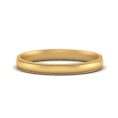 Rope Design Comfort Fit Mens Band Fascinating Diamonds