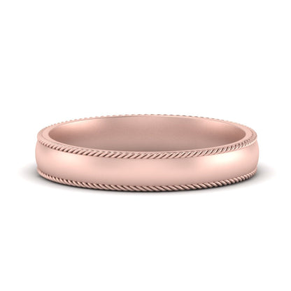 Rope Design Comfort Fit Mens Band Fascinating Diamonds