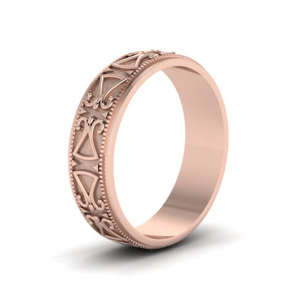 Antique Design Wedding Band Fascinating Diamonds
