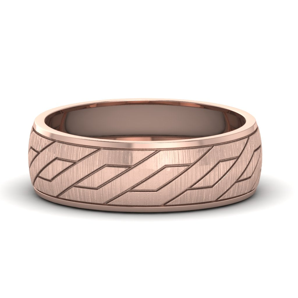 Embossed Satin Band Fascinating Diamonds