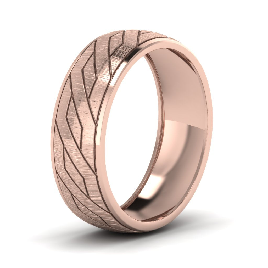 Embossed Satin Band Fascinating Diamonds