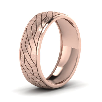 Embossed Satin Band Fascinating Diamonds