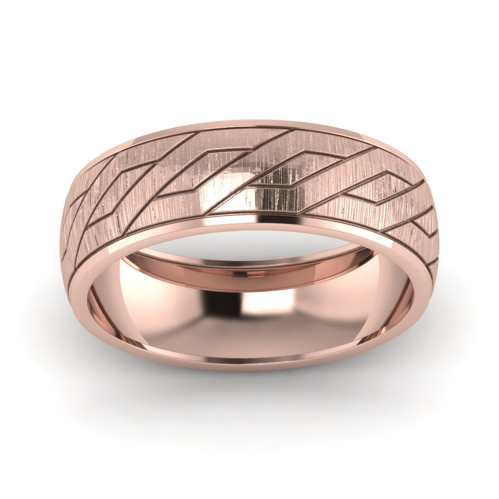 Embossed Satin Band Fascinating Diamonds