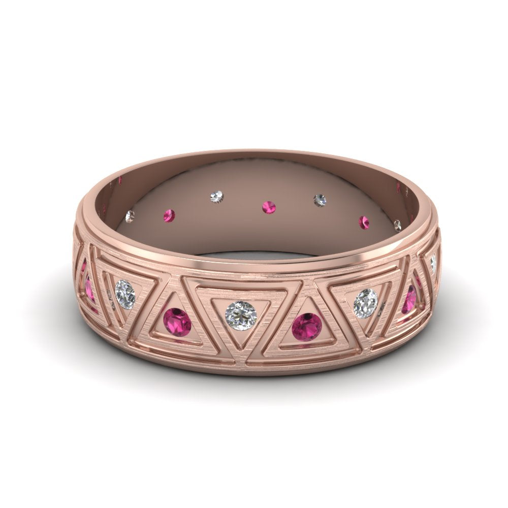 Inverse Triangle Band Fascinating Diamonds