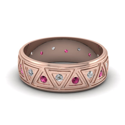 Inverse Triangle Band Fascinating Diamonds