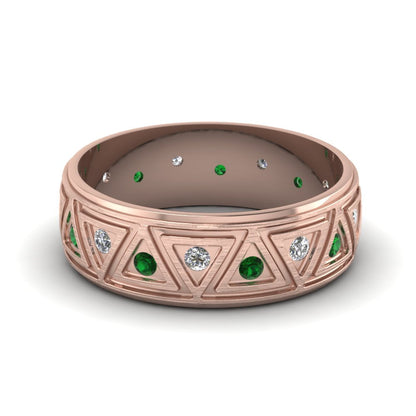 Inverse Triangle Band Fascinating Diamonds