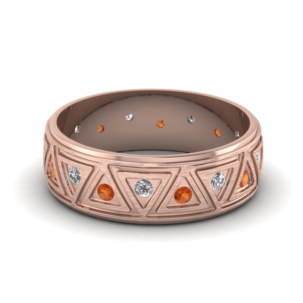 Inverse Triangle Band Fascinating Diamonds