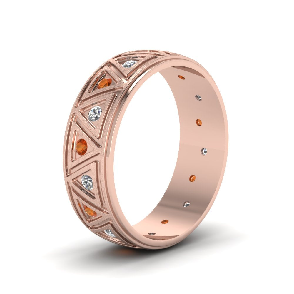 Inverse Triangle Band Fascinating Diamonds
