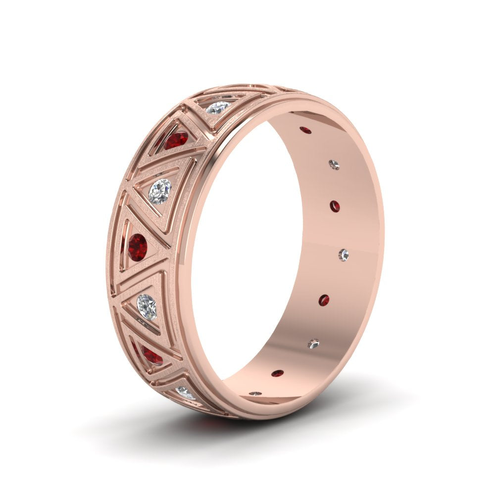 Inverse Triangle Band Fascinating Diamonds