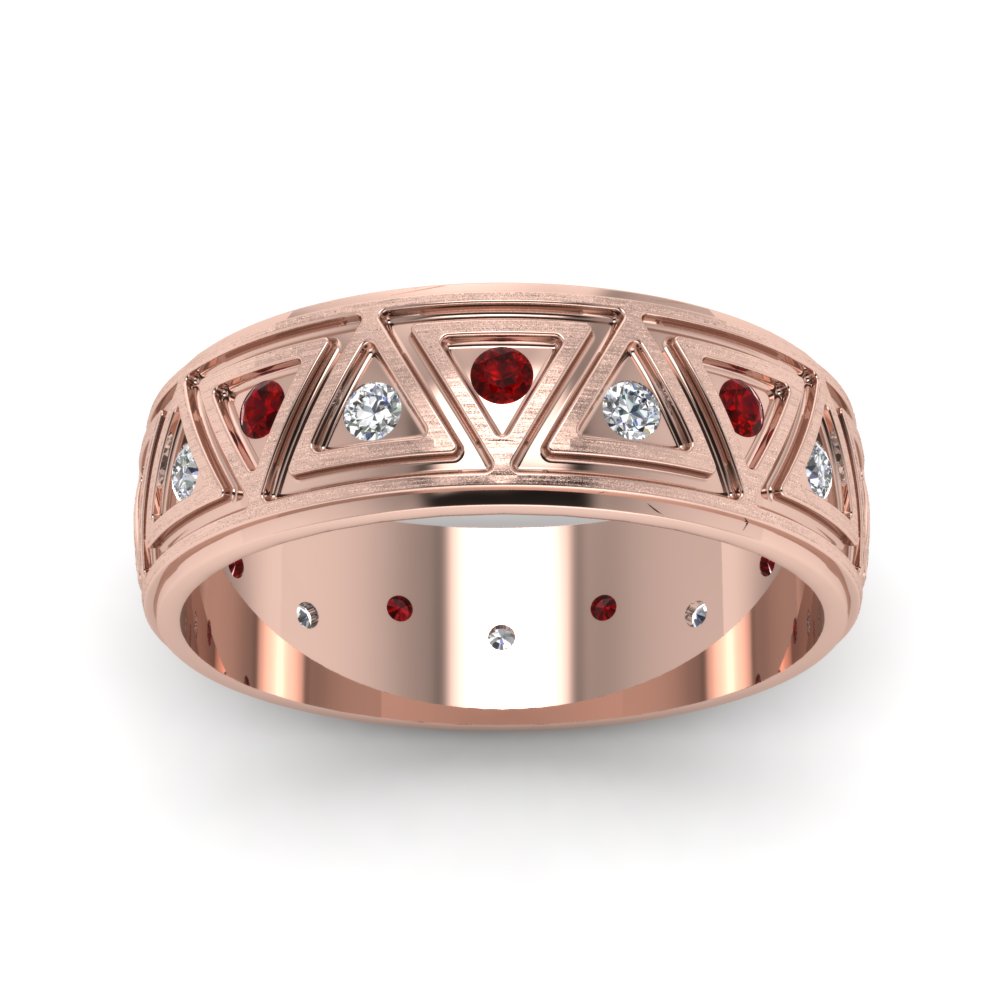 Inverse Triangle Band Fascinating Diamonds