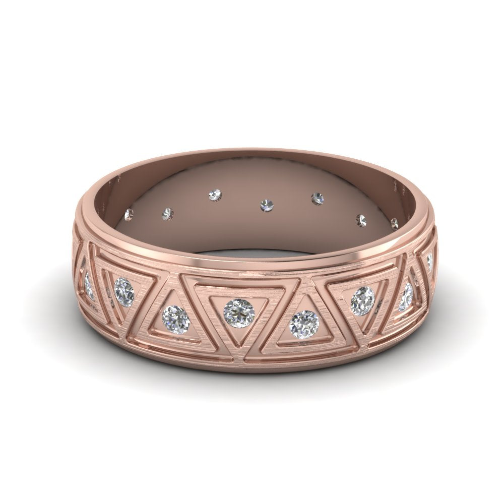 Inverse Triangle Band Fascinating Diamonds