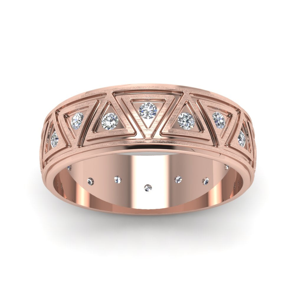 Inverse Triangle Band Fascinating Diamonds