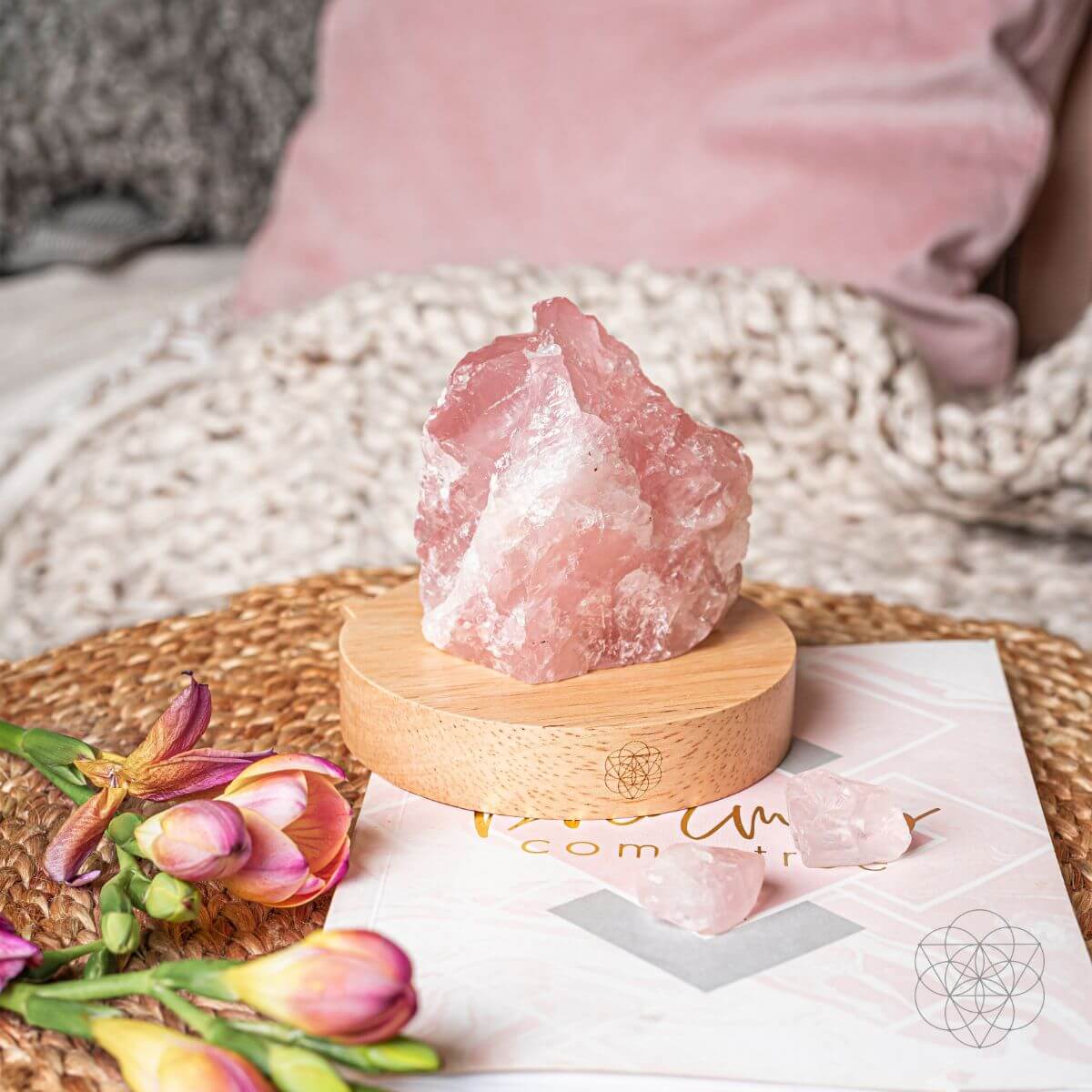 Rose Quartz Lamp of Compassion Conscious Items