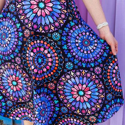 Adult "Windows Upgrade" Stained Glass Skirt With Pockets Princess Awesome & Boy Wonder