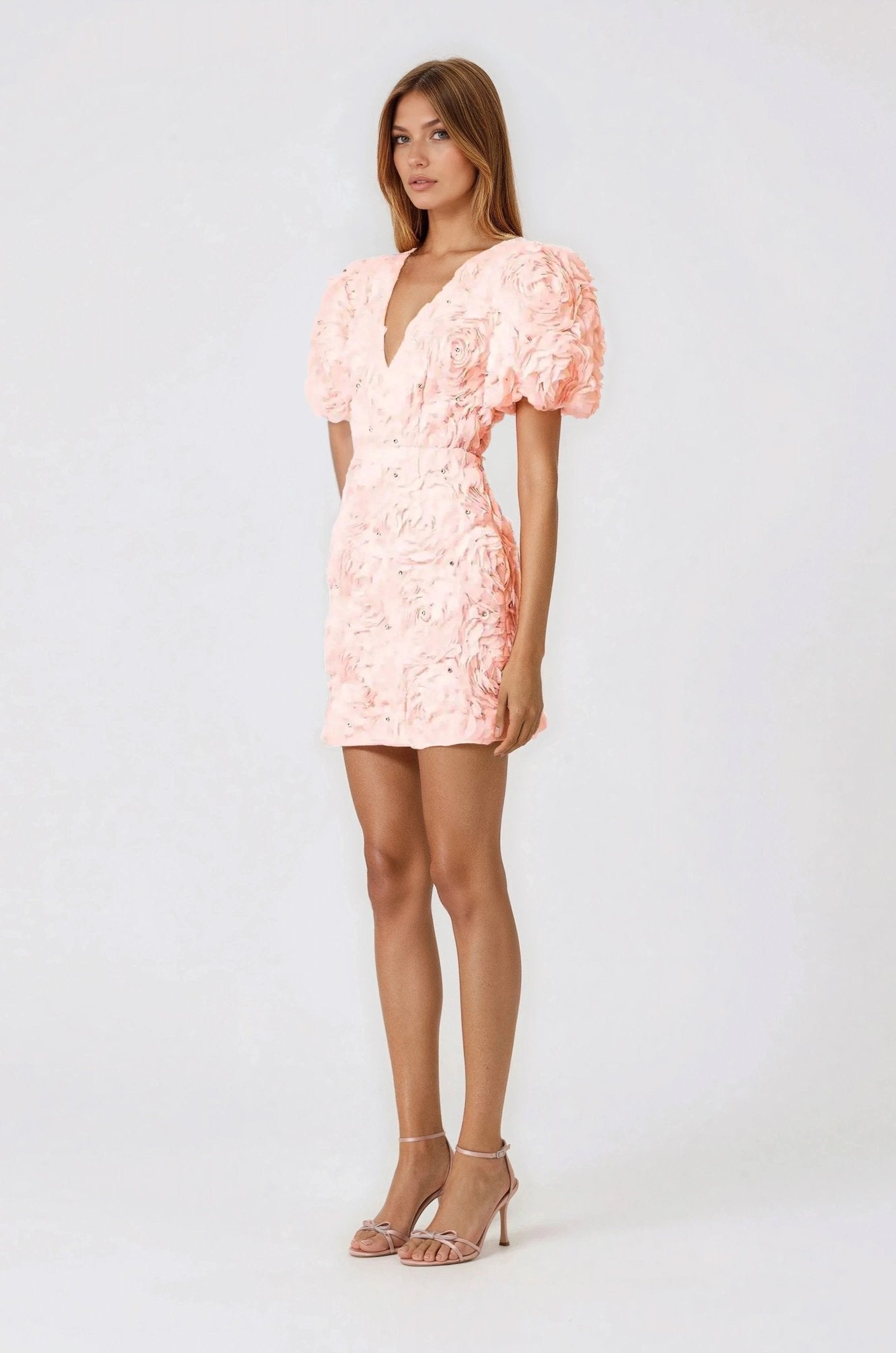 Rosella 3D Mini Dress – Pink XO, Tina