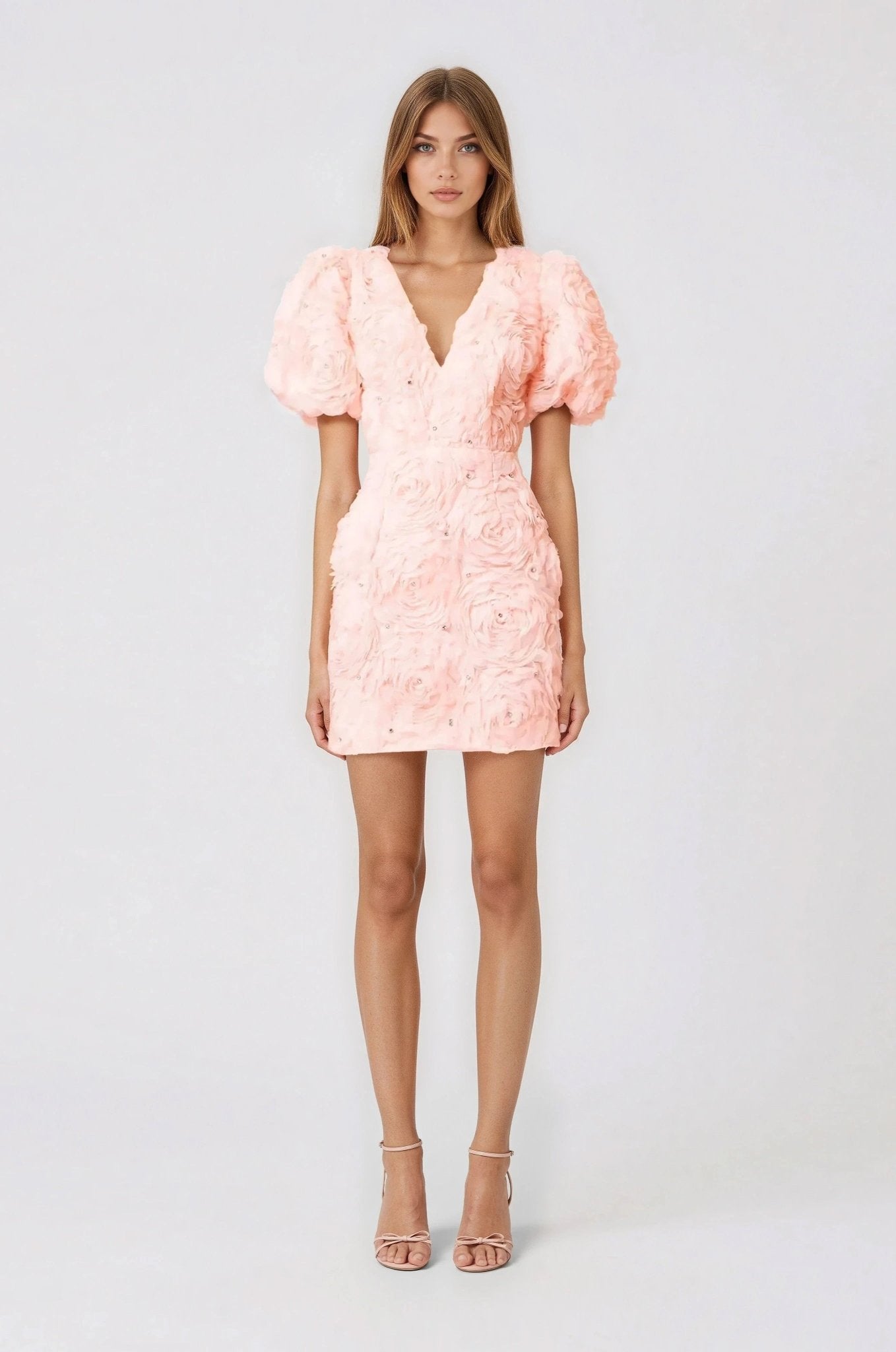 Rosella 3D Mini Dress – Pink XO, Tina
