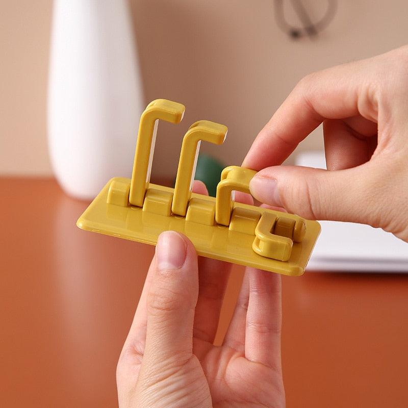 Rotating Hook Adhesive Creative Nordic Wall-mounted Bathroom Strong Hook Self Adhesive Kitchen Hanger Key Storage Home Organizer Domestic Suction Hooks Rotating Space Saving Hook Domestic Suction Hooks Rotating Space Saving Hook Stevvex