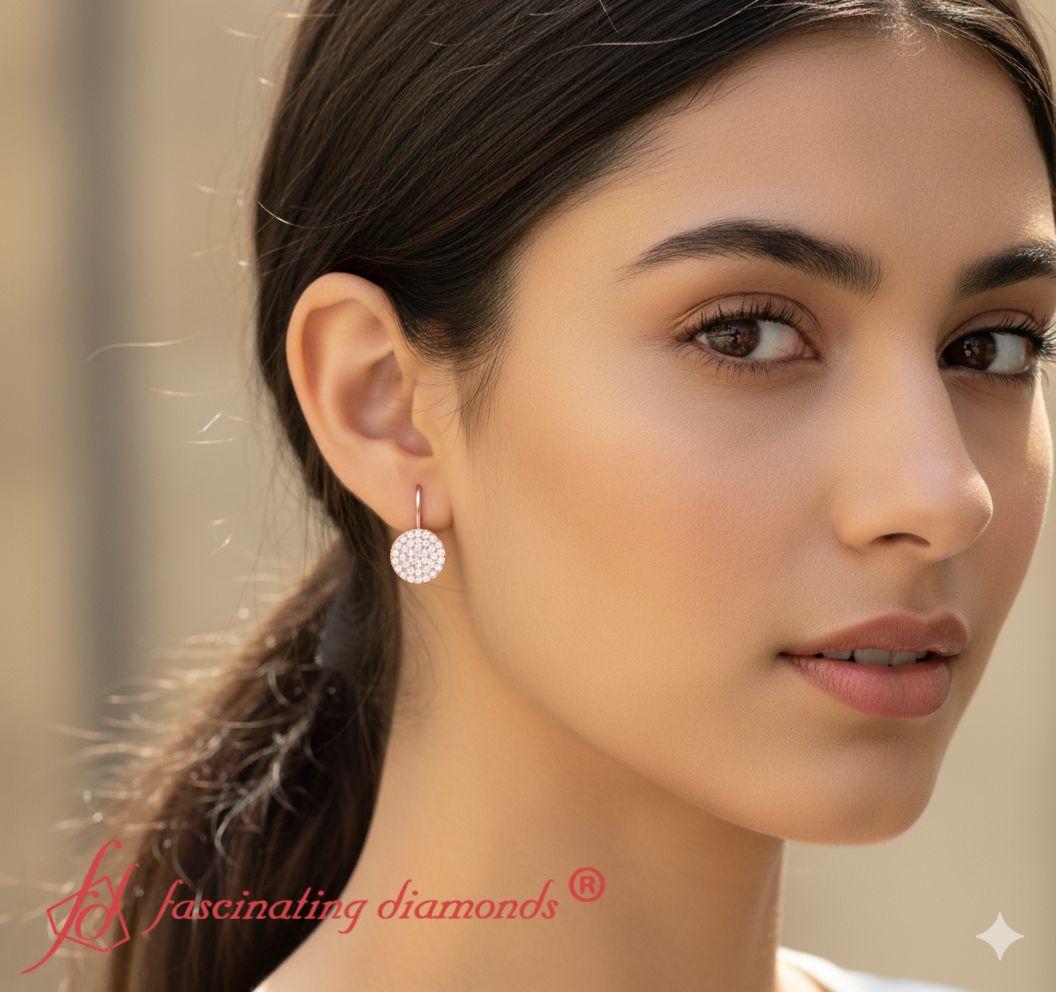 Diamond Disc Drop Earring Fascinating Diamonds