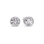Round Cut Stud Bezel Set Earring Fascinating Diamonds