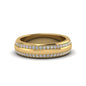 Beveled Edge Matte Eternity Mens Engagement Ring Fascinating Diamonds