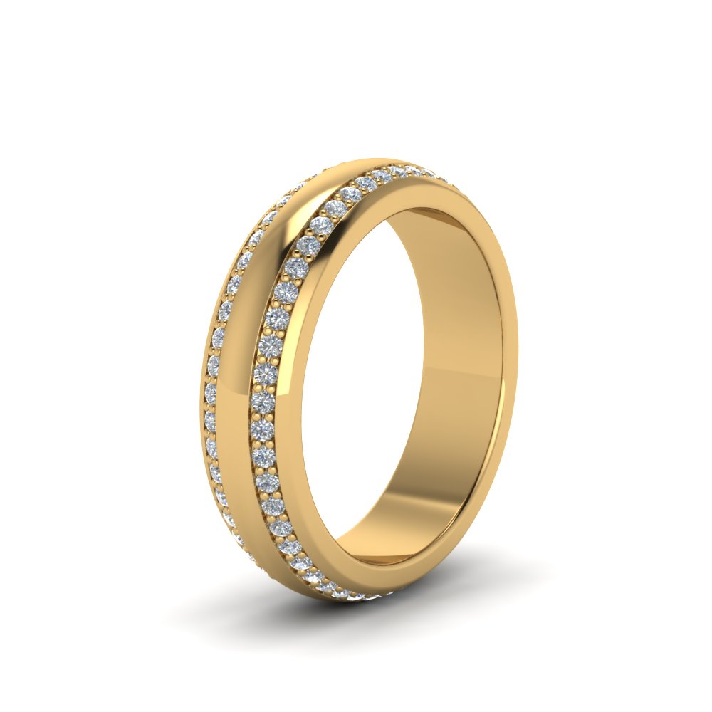 Beveled Edge Matte Eternity Mens Engagement Ring Fascinating Diamonds