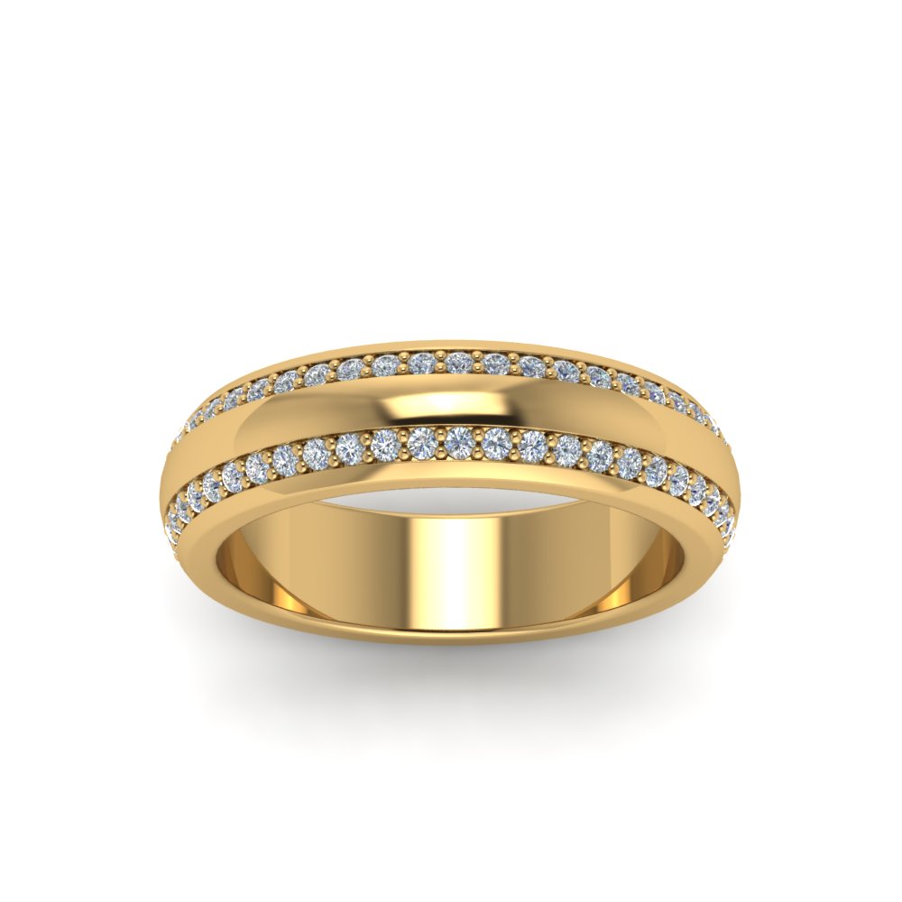 Beveled Edge Matte Eternity Mens Engagement Ring Fascinating Diamonds
