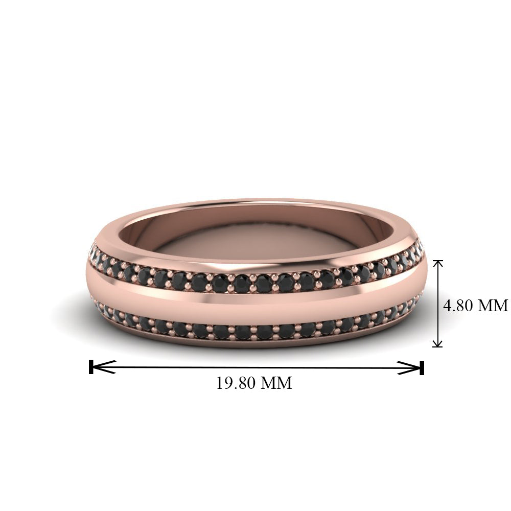 Beveled Edge Matte Eternity Mens Engagement Ring Fascinating Diamonds