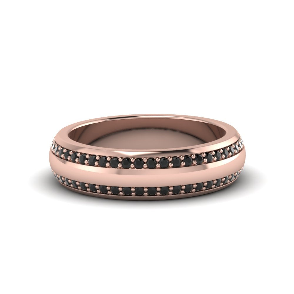 Beveled Edge Matte Eternity Mens Engagement Ring Fascinating Diamonds