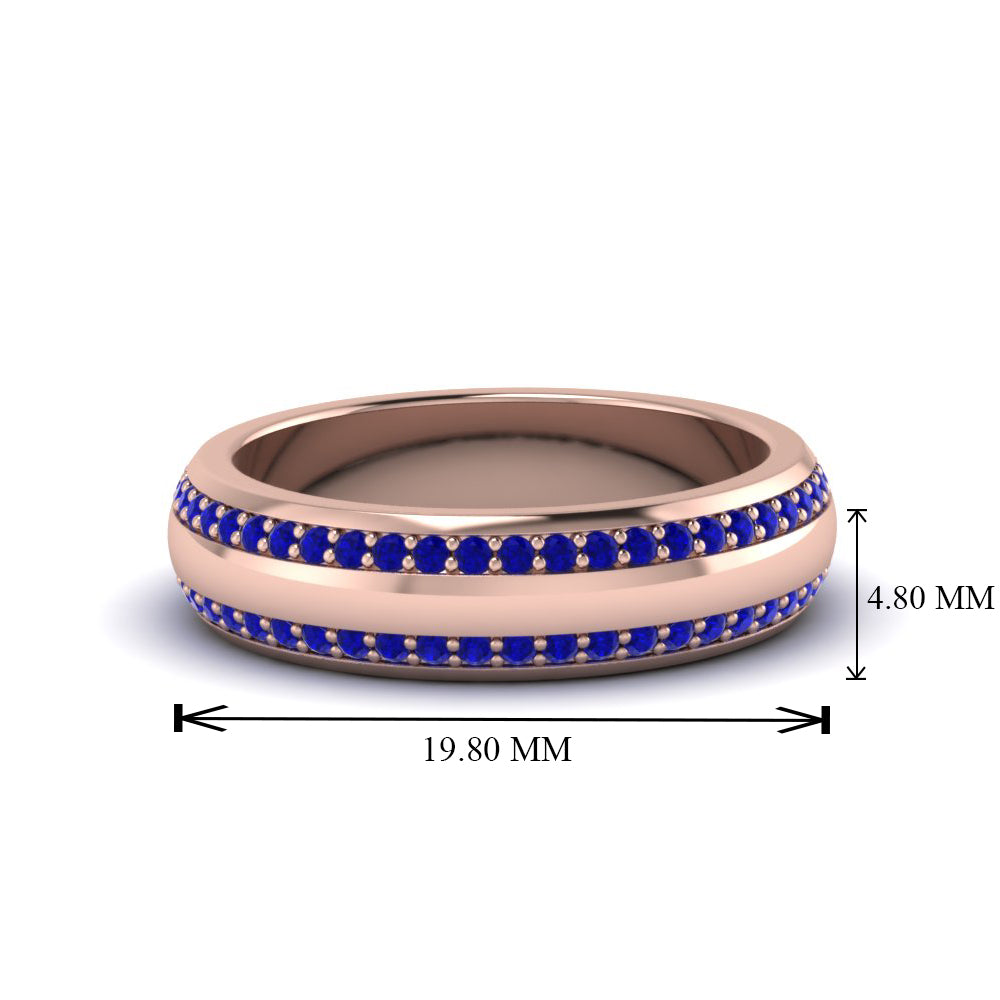 Beveled Edge Matte Eternity Mens Engagement Ring Fascinating Diamonds