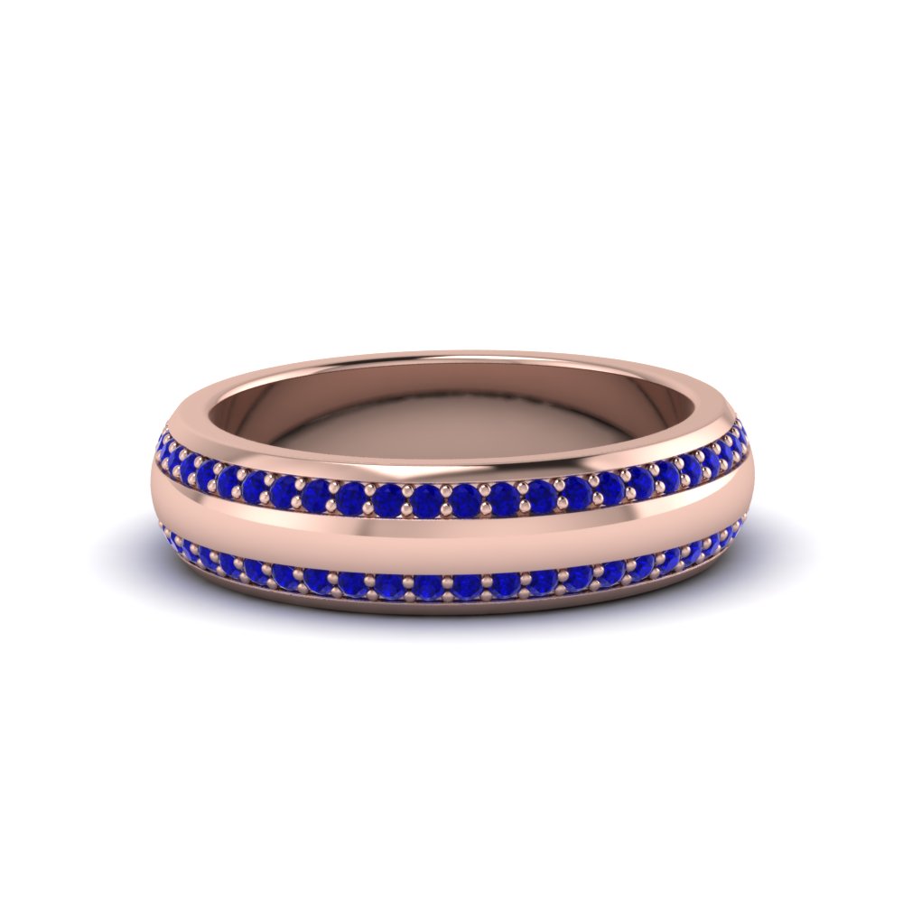 Beveled Edge Matte Eternity Mens Engagement Ring Fascinating Diamonds
