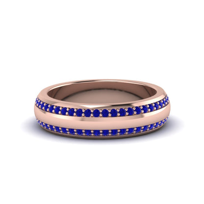 Beveled Edge Matte Eternity Mens Engagement Ring Fascinating Diamonds