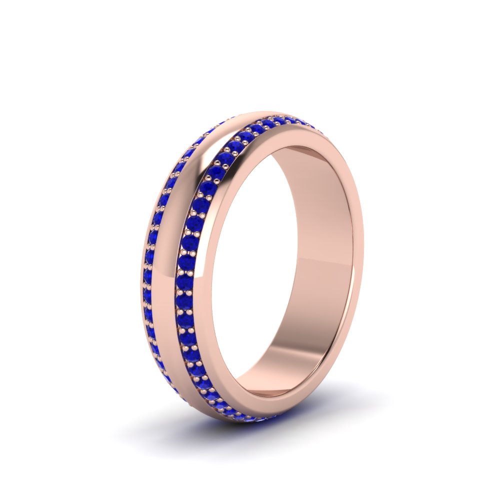 Beveled Edge Matte Eternity Mens Engagement Ring Fascinating Diamonds