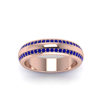 Beveled Edge Matte Eternity Mens Engagement Ring Fascinating Diamonds