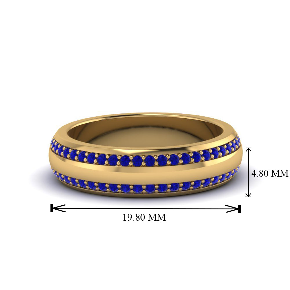Beveled Edge Matte Eternity Mens Engagement Ring Fascinating Diamonds