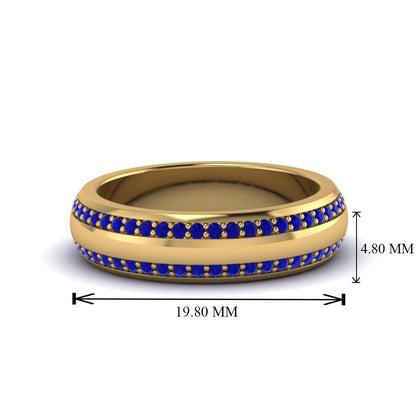 Beveled Edge Matte Eternity Mens Engagement Ring Fascinating Diamonds