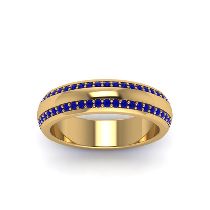 Beveled Edge Matte Eternity Mens Engagement Ring Fascinating Diamonds