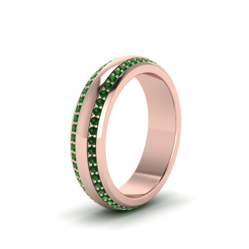 Beveled Edge Matte Eternity Mens Engagement Ring Fascinating Diamonds