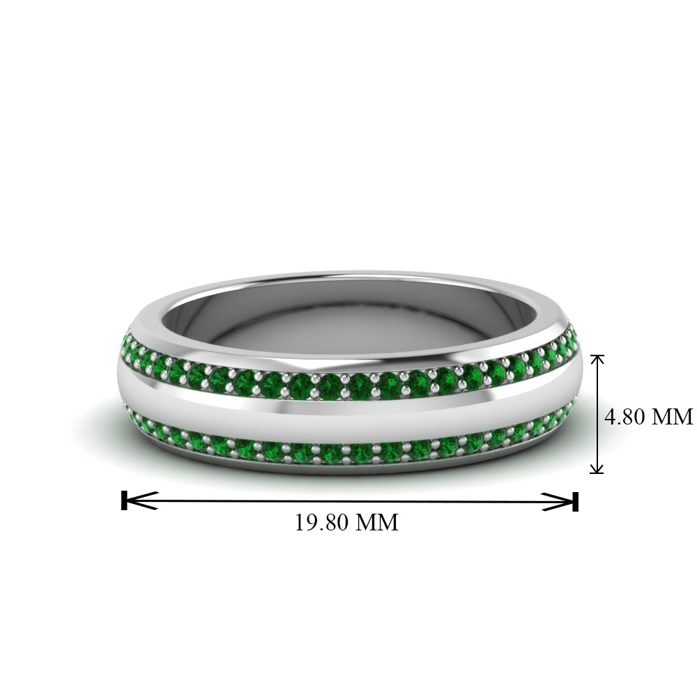 Beveled Edge Matte Eternity Mens Engagement Ring Fascinating Diamonds