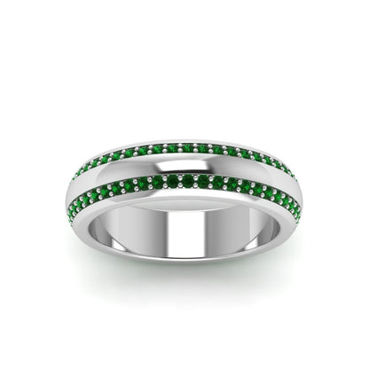 Beveled Edge Matte Eternity Mens Engagement Ring Fascinating Diamonds