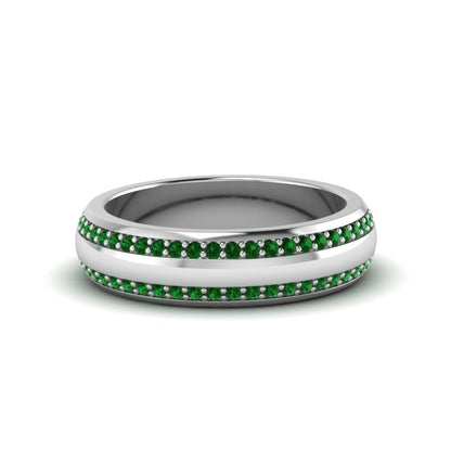 Beveled Edge Matte Eternity Mens Engagement Ring Fascinating Diamonds