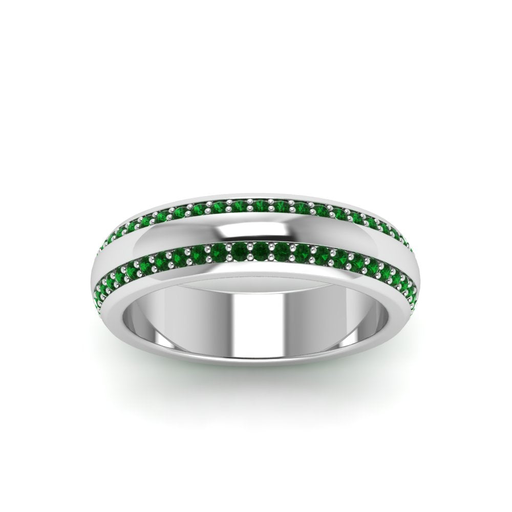 Beveled Edge Matte Eternity Mens Engagement Ring Fascinating Diamonds